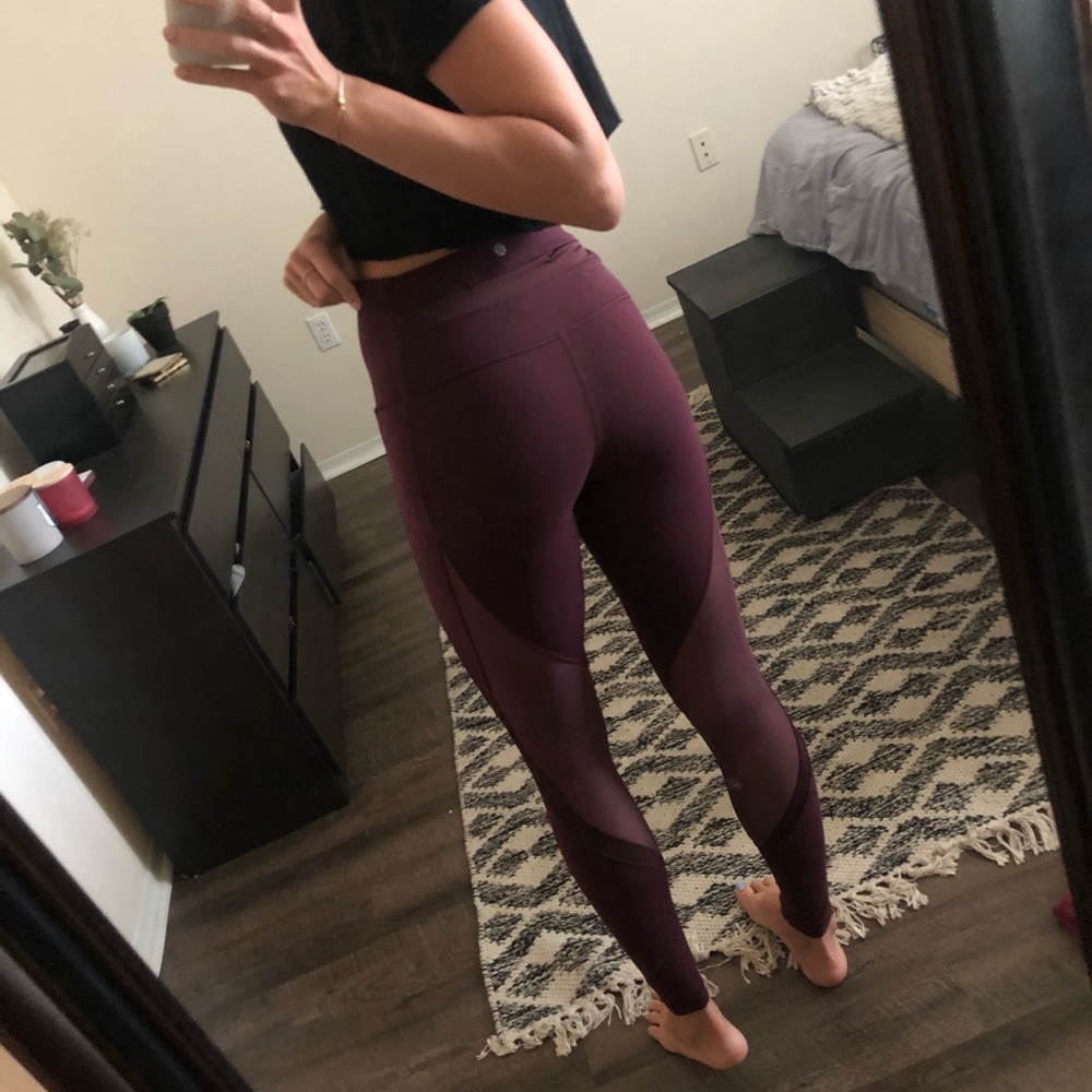 SOLD Lululemon Wine colored Leggings